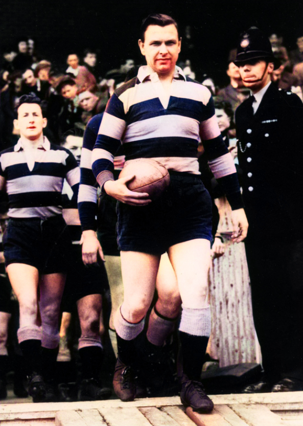 Early Rugby Boots & Players from over 100 Years ago wearing "Traditional" high-cut boots.