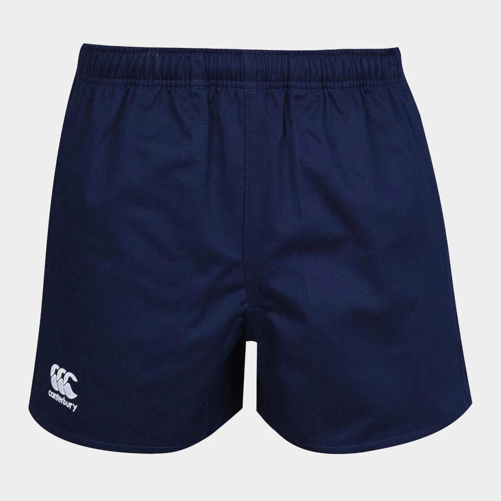 Canterbury Rugby Shorts in navy, available to purchase from Lovell Rugby
